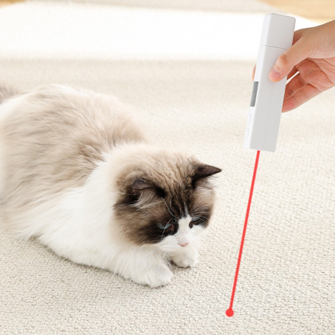 Pila electrica pentru animalute de companie, cu incarcare USB, laser pentru joaca, display electronic [2]