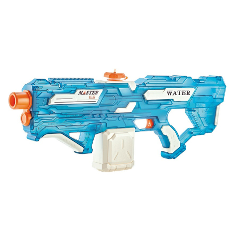 Lansatoare si Pistoale de Jucarie (Spuma / Gel) - Pistol cu apa electric, rezervor 650 ml, incarcare USB, albastru