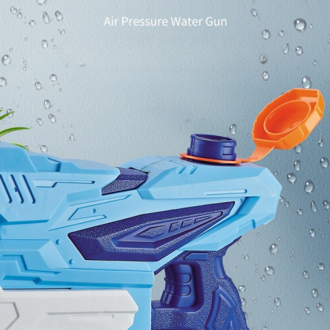 Pistol cu apa pentru copii, 3 duze, rezervor 300 ml, albastru [2]