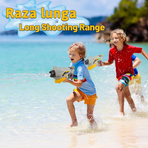 Pistol cu apa pentru copii, capacitate 1.5 L, jet puternic, plastic durabil [5]