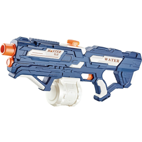 Lansatoare si Pistoale de Jucarie (Spuma / Gel) - Pistol cu apa pentru copii, rezervor 1000 ml, electric, albastru