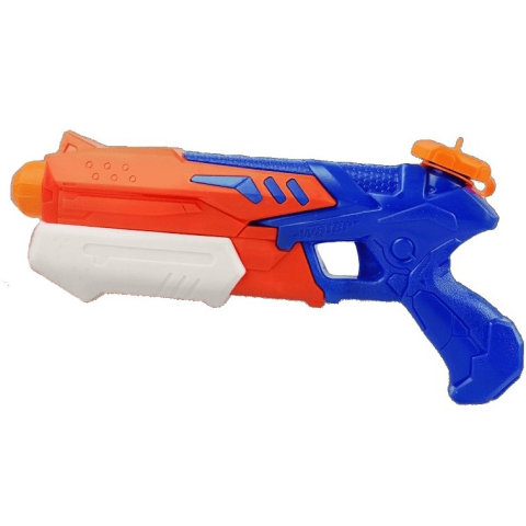 Copii & Jucarii - Pistol cu apa pentru copii, rezervor 300 ml, pentru piscina si plaja, bleumarin-rosu