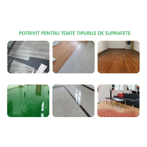 Placi autoadezive pentru pardoseala, model 12, impermeabile, PVC crem [5]