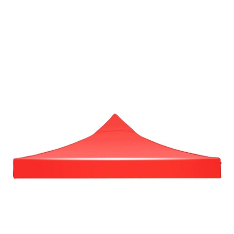 Prelata pentru acoperis cort pavilion, 2 x 2 m, impermeabila, material oxford 700D cauciucat, rosu [1]