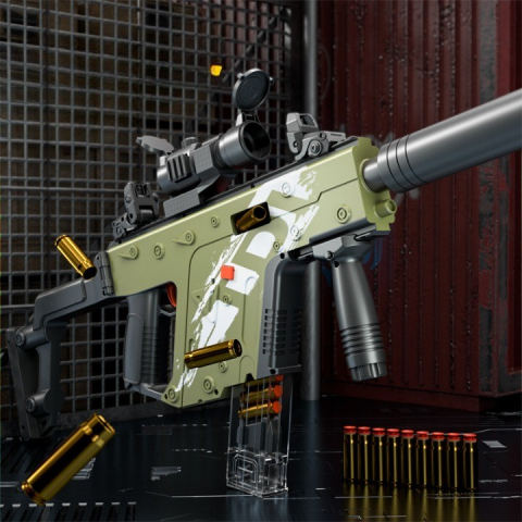 pusca de jucarie cu luneta si proiectile spuma verde [2]