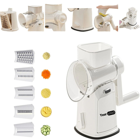 Razatoare manuala rotativa, 6 lame interschimbabile, anti-stropire, 27x13x13 cm [4]