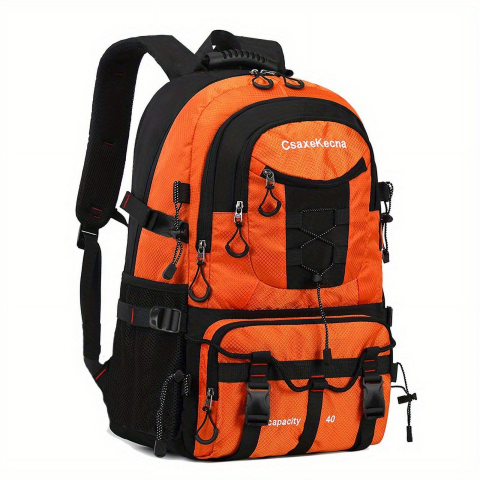 Rucsac multifunctional de alpinism, capacitate 36-55 L, impermeabil, cu slot USB, bretele reglabile [5]
