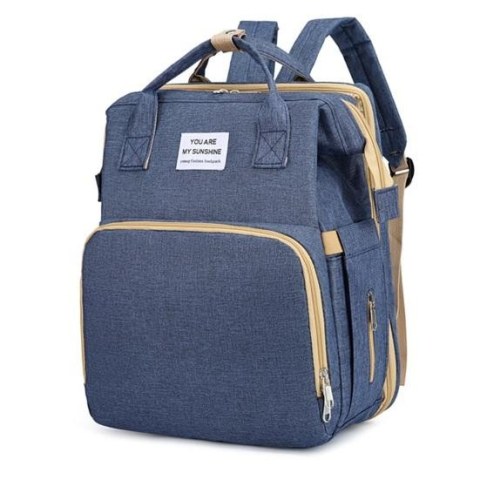 Rucsac multifunctional pentru mamici, cu patut pliabil, baza de schimbat, buzunar termic, 42x32x22 cm [2]