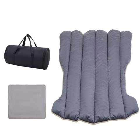 Outdoor & Camping - Saltea de calatorie pentru Tesla Model Y si Model 3, cu geanta si perna, material catifea gri
