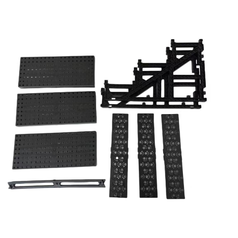 Scara pentru animale de companie, 3 trepte detasabile, material PP si plus, gri [7]