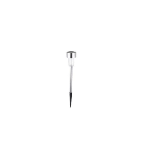 Set 10 lampi solare LED pentru gradina, lumina alb cald, buton on-off, argintiu lucios [3]