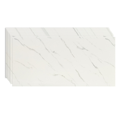 Set 10 placi tapet autocolant, imitatie marmura, PVC, 60x30 cm, grosime 1.5 mm [2]