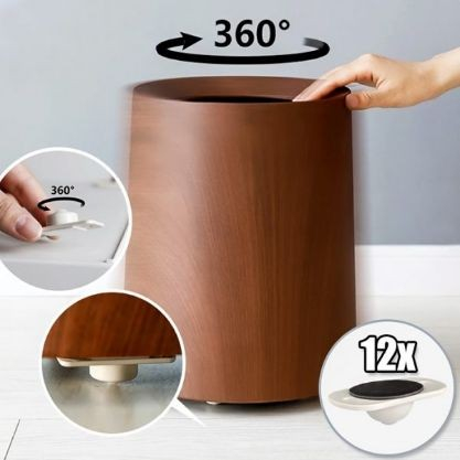 set 16 roti autoadezive universale rotire 360 grade alb [2]