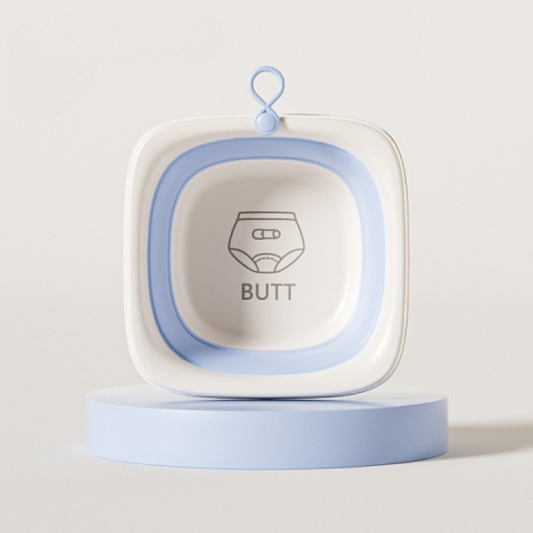 cada pliabila pentru baie copii albastra [1]