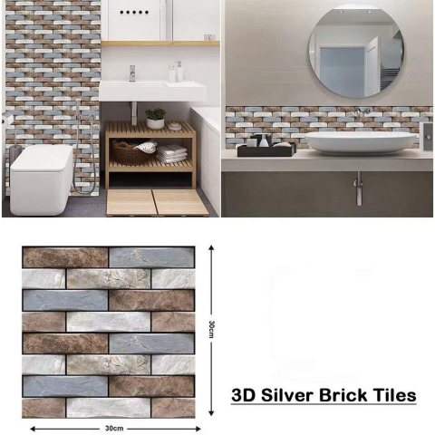 placi tapet autocolant 3D model marmura 30x30 cm set 10 bucati [1]