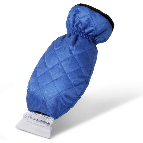 set manusa si racleta zapada impermeabil albastru [3]