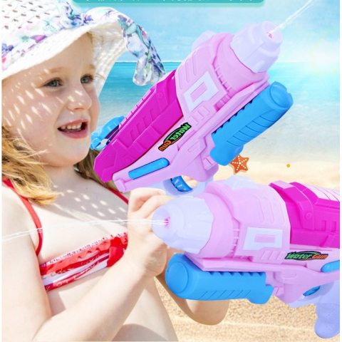 Set 2 Pistoale cu Apa pentru Copii, 6 ani+, Rezervor Mare, Plastic Colorat [3]