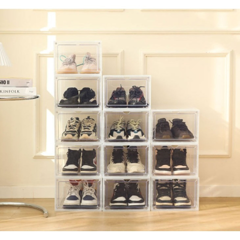 organizator pantofi transparent cu usa magnetica 36x28x21 cm [4]