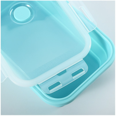 set 3 caserole pliabile silicon albastru [1]