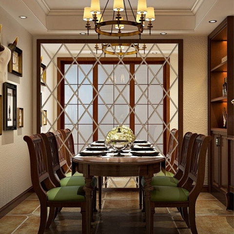 set 32 oglinzi autocolante acril forma romb [2]