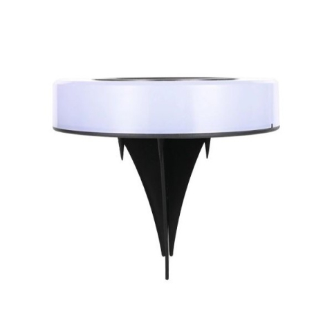 Set 4 lampi solare LED pentru gradina, model cerc, multicolor, ABS [2]
