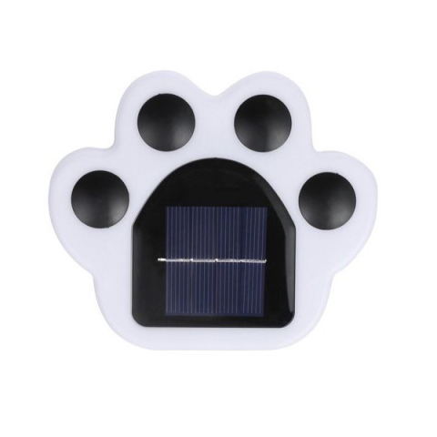 Set 4 lampi solare LED pentru gradina, model laba de urs, alimentare solara, carcasa ABS negru/alb [2]