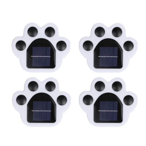 Iluminat Exterior - Set 4 lampi solare LED pentru gradina, model laba de urs, lumina calda, montare in pamant