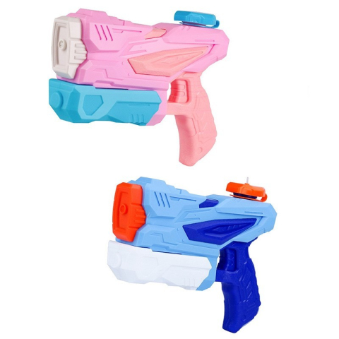 Set 4 pistoale cu apa pentru copii, capacitate 300 ml, culori albastru si roz, varsta 6 ani+ [3]