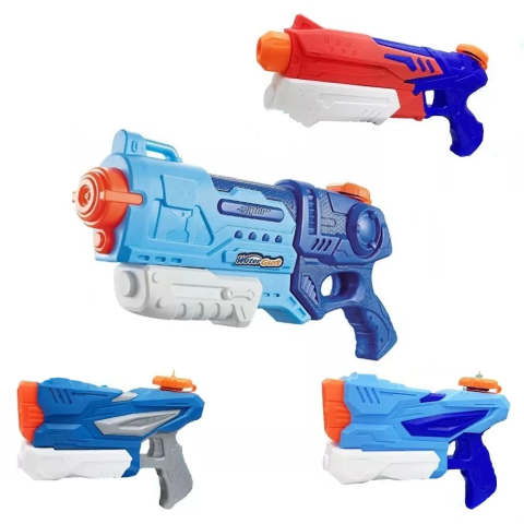Lansatoare si Pistoale de Jucarie (Spuma / Gel) - Set 4 pistoale cu apa pentru copii, capacitate mare, multicolor, plastic