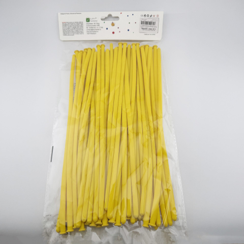 Set 50 baloane de modelaj, model standard, latex galben, 30 cm [2]