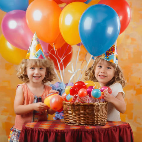 Set 50 baloane din latex, model party, multicolor, 23 cm [4]