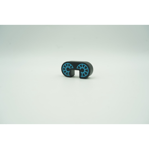 Set blocuri magnetice pentru copii, 7 piese, cutie depozitare, robotel albastru [9]