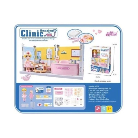 Jocuri Educative - Set cabinet medical cu instrumente, joc de rol pentru copii, cu accesorii multiple