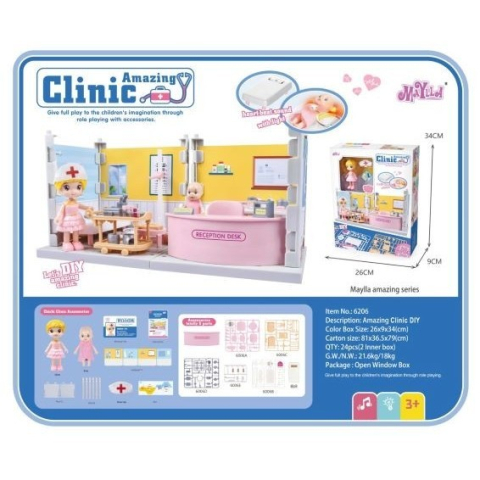 Set cabinet medical cu instrumente, joc de rol pentru copii, cu accesorii multiple [2]