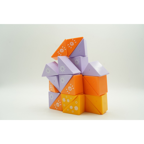 Set constructie magnetica, 26 piese, multicolor, pentru copii +3 ani [9]