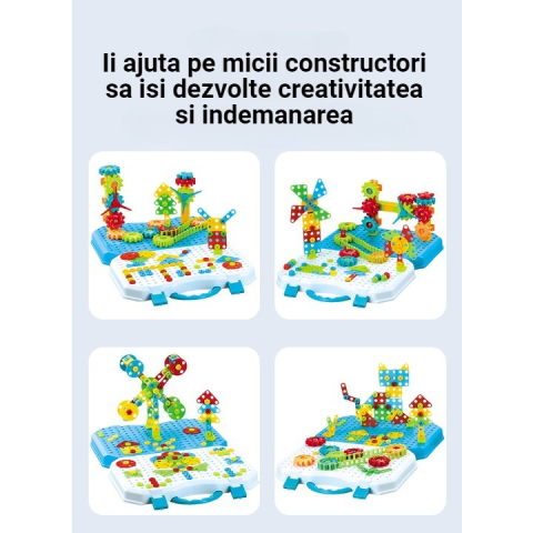 set constructie puzzle 336 piese valiza multifunctionala [6]