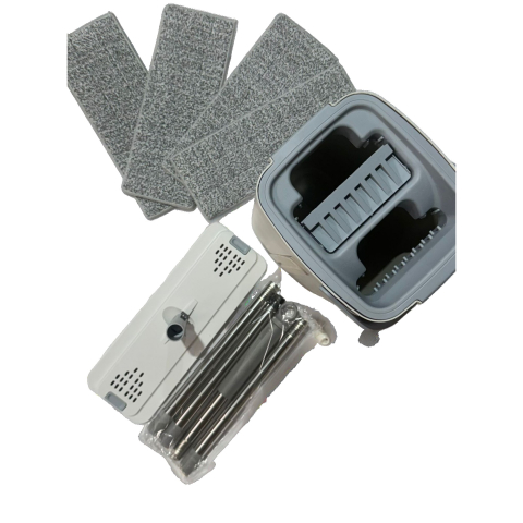 set curatenie mop galeata rotire 360 grade 5.7 l albastru alb [8]