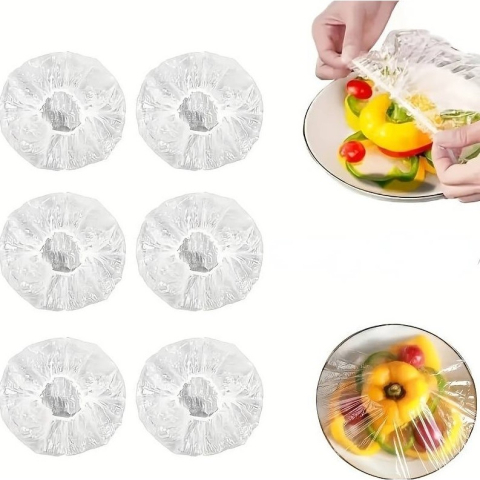Pachet 500 Folii Protectie Elastice pentru Alimente si Boluri, diametru ajustabil 12-40 cm [2]