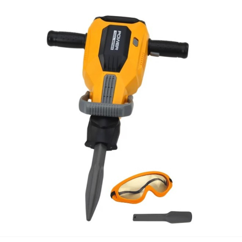 Copii & Jucarii - Set jucarie picamer electric pentru copii, cu sunete si lumini, accesorii incluse, plastic portocaliu