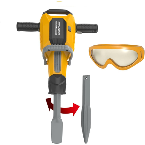 Set jucarie picamer electric pentru copii, cu sunete si lumini, accesorii incluse, plastic portocaliu [1]