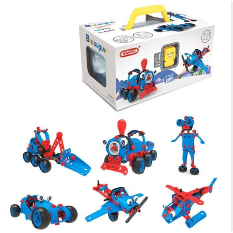 Set pentru construit masini, educativ si creativ, 134 piese, materiale rezistente [2]