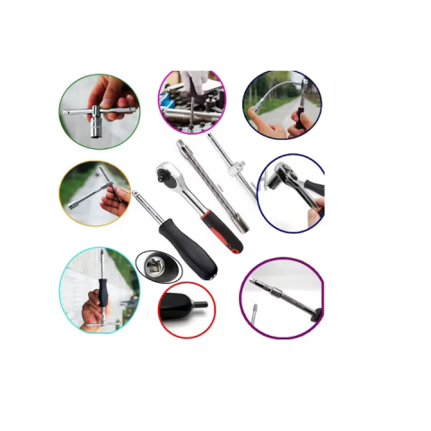 Set scule multifunctionale 48 piese cu chei, biti si clichet in cutie rezistenta [1]