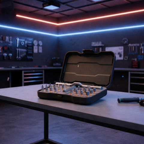 Set surubelnita cu clichet, 24 piese, sistem prindere multipla, maner ergonomic [2]