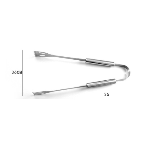 Set ustensile pentru gratar, 16 piese, otel inoxidabil, geanta Oxford argintiu [4]
