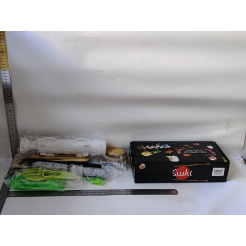 Set ustensile pentru sushi, 31 piese, bambus si plastic, multicolor [1]