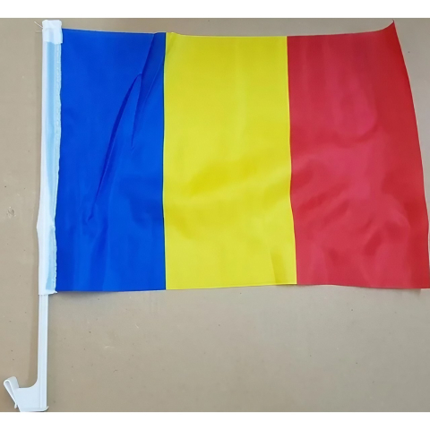 Steag tricolor auto, stegulet cu suport plastic, 45x30 cm, multicolor [6]