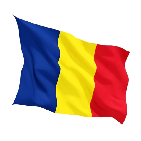 Steag tricolor Romania, cu bat pentru fixare, 90 x 150 cm [6]