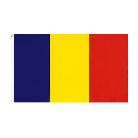 Casa & Gradina - Steag tricolor Romania, dimensiune mare, material textil lavabil, 90x150 cm