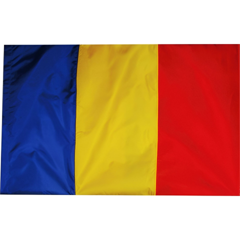 Steag tricolor Romania, dimensiune mare, material textil lavabil, 90x150 cm [1]
