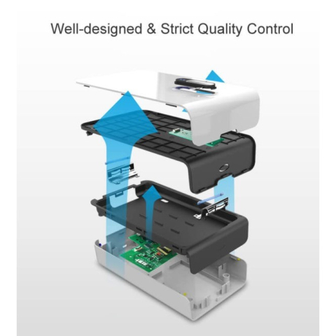 Sterilizator UV pentru telefoane, cu difuzor aromaterapie, incarcare USB, alb [5]